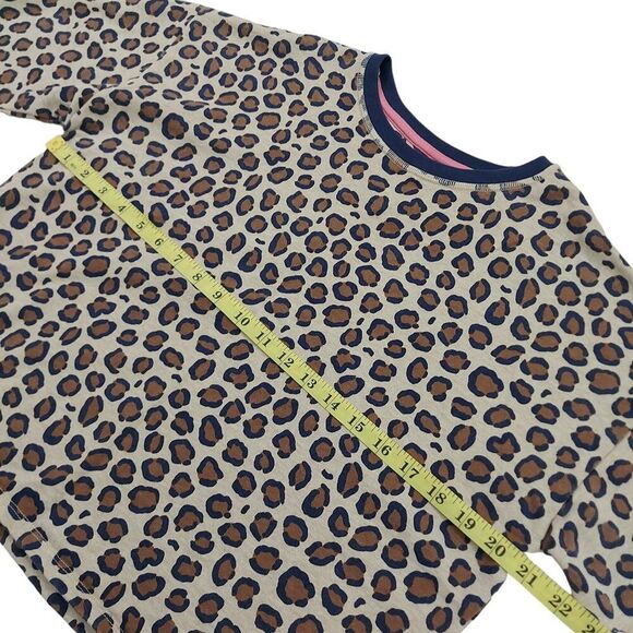 Boden Terry Sweatshirt Youth 13/14  Brown Pullover Animal Print 100% Cotton - Picture 9 of 11